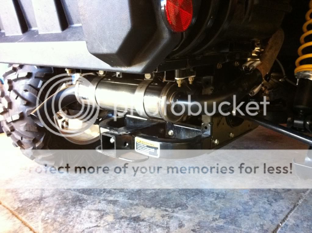 Cheap Exhaust, bored at work. CanAm Commander Forum