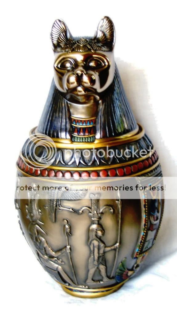 Bastet (Cat) Canopic Jar Cat In Jar. Bastet (Cat) Canopic Jar